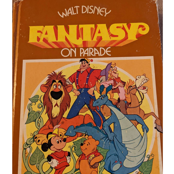1970s Walt Disney Fantasy On Parade Illustrations Golden Press Childrens Stories - Picture 1 of 11